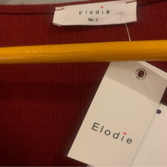 New Nordstrom Burgundy Elodie Long Sleeve Bodysuit - Picture 4 of 4